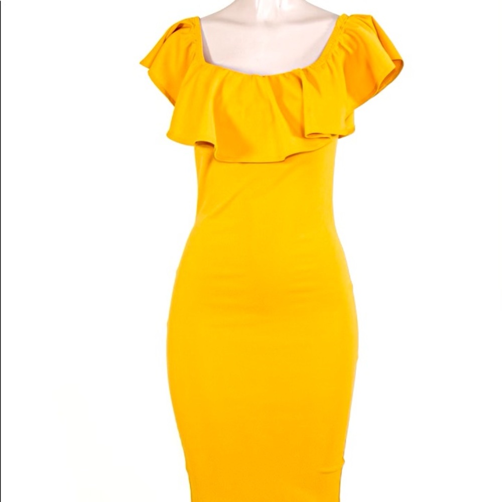 Mustard dress